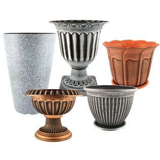 Plastikiniams gėlių vazonams ir loveliams