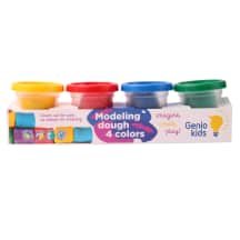 Plastilino rinkinys GENIO KIDS, 4 sp., 4 x 50 g