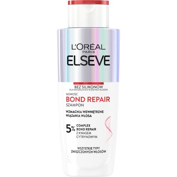 Plaukų jungtis stiprinantis šampūnas L’Oréal Paris Elseve Bond Repair, 200 ml