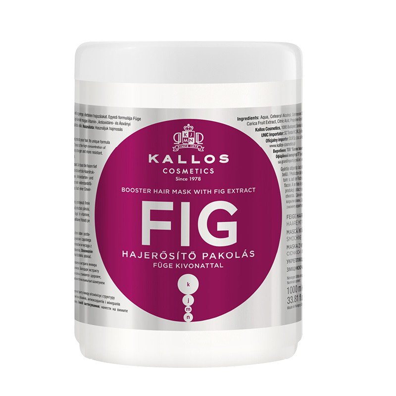 Plaukų kaukė su figų ekstraktu Kallos KJMN Fig Booster Hair Mask, 1000 ml