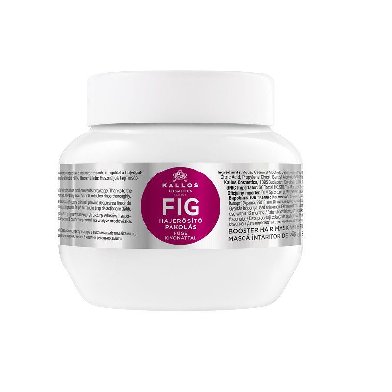 Plaukų kaukė su figų ekstraktu Kallos KJMN Fig Booster Hair Mask, 275 ml