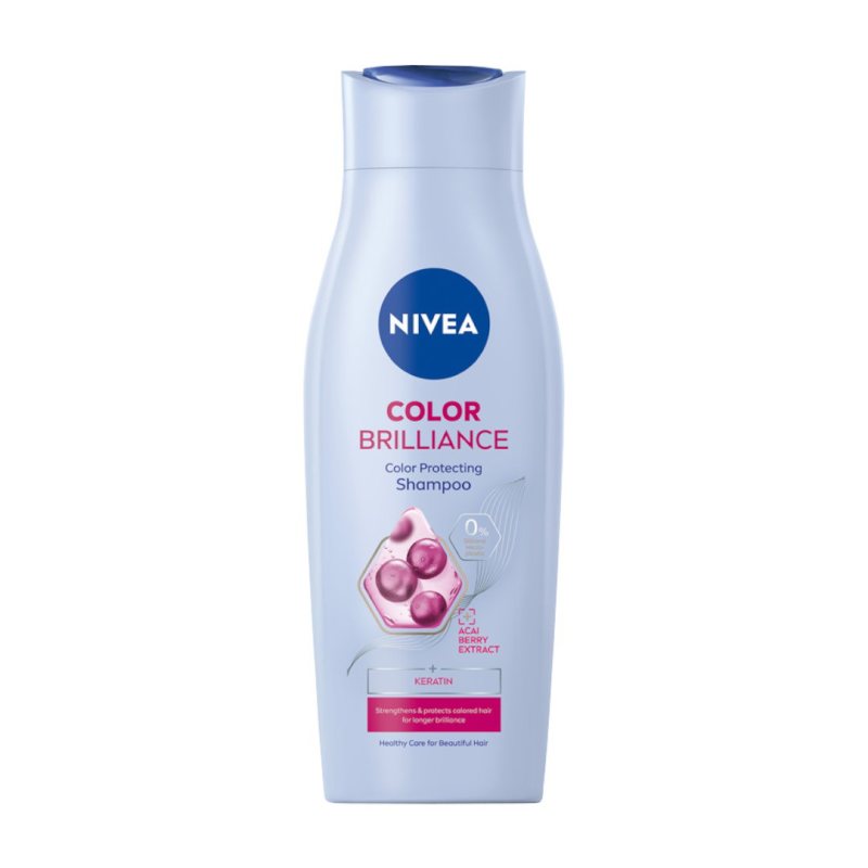 Plaukų spalvą saugantis šampūnas Nivea Color Brilliance, 400 ml