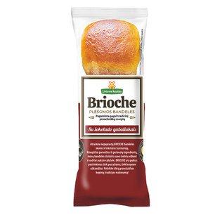 Plėšomos bandelės BRIOCHE LIETUVOS KEPĖJAS su šokolado gabaliukais, 200 g