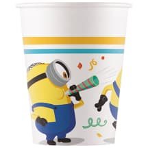 Pop. puodeliai „Minions“ 8vnt, 200 ml