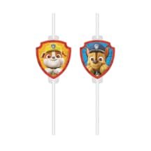 Pop. šiaudeliai „Paw Patrol“, 4 vnt