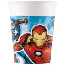 Popier. puodel. AVENGERS FSC, 8 vnt., 200 ml