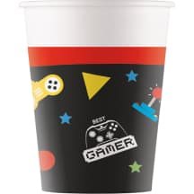 Popier. puodeliai GAMING FSC, 8 vnt., 200 ml