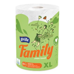 Popier. rankšluosčiai GRITE FAMILY XL, 1 rit.