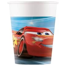 Popierin. puodeliai CARS FSC, 8 vnt., 200 ml
