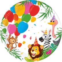 Popierinės lėkštės „Jungle“ 8vnt, 23 cm