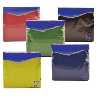 Popierinės stalo servetėlės LENEK (įv. spalvų), 1 sl., 100 vnt./pak., 33 x 33 cm