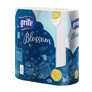 Popieriniai rankšluosčiai GRITE BLOSSOM, 2 sl., /pak., 2 vnt