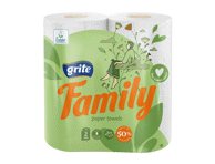 Popieriniai rankšluosčiai GRITE FAMILY (2 sluoksnių), 2 vnt