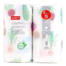 Popieriniai rankšluosčiai RIMI, 2 sl., ., 70 l