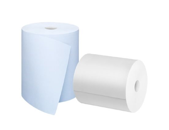 Popieriniai ranksluoščiai Satino by WEPA Comfort, 2 sluoksnių, traukiama iš centro CF1, 6 x 150 m