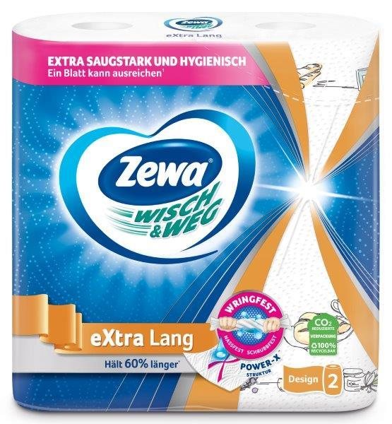 Popieriniai rankšluosčiai ZEWA W&W, 72 lapelių, 2 vnt