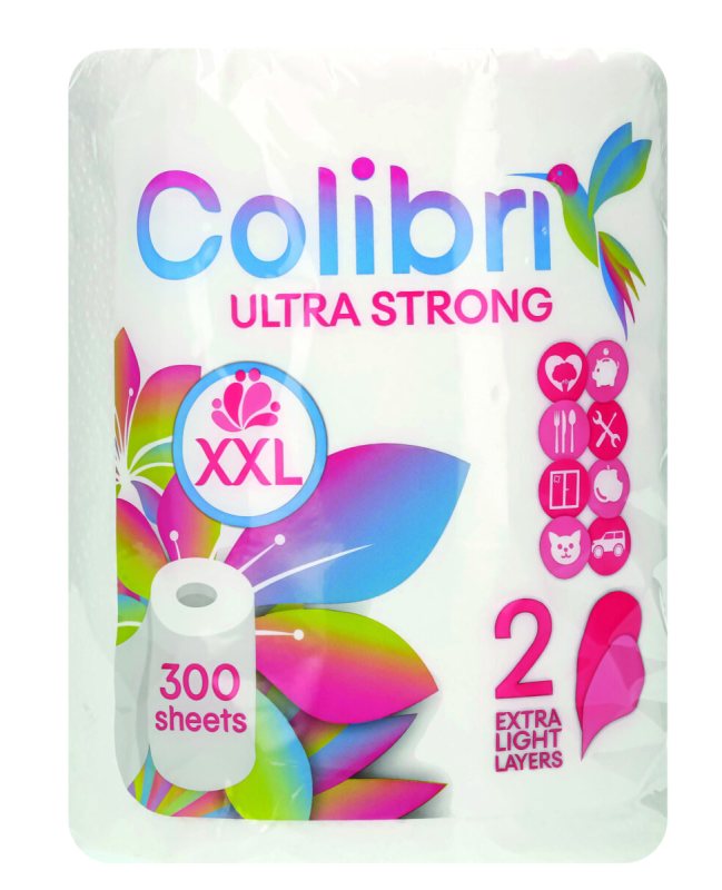 Popierinis rankšluostis COLIBRI XXL, 1 vnt