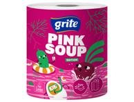 Popierinis rankšluostis GRITE Pink Soup, 325 lapų,  2 sluoksniai 1 ritinėlis