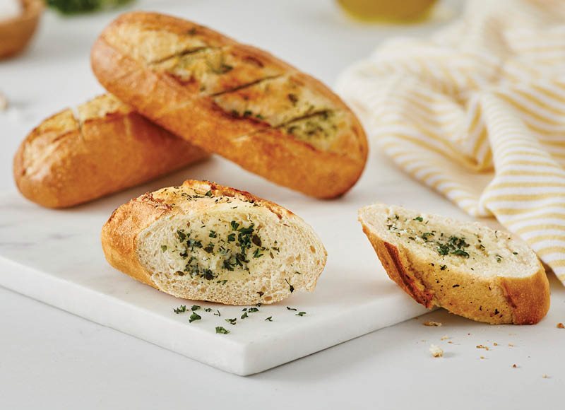 Prancūziškas BAGUETTINI su česnakinio sviesto įdaru, 80 g