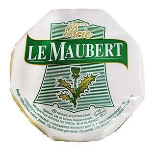 Prancūziškas sūris su baltuoju pelėsiu BRIE MAUBERT, 60% r.s.m., 500 g