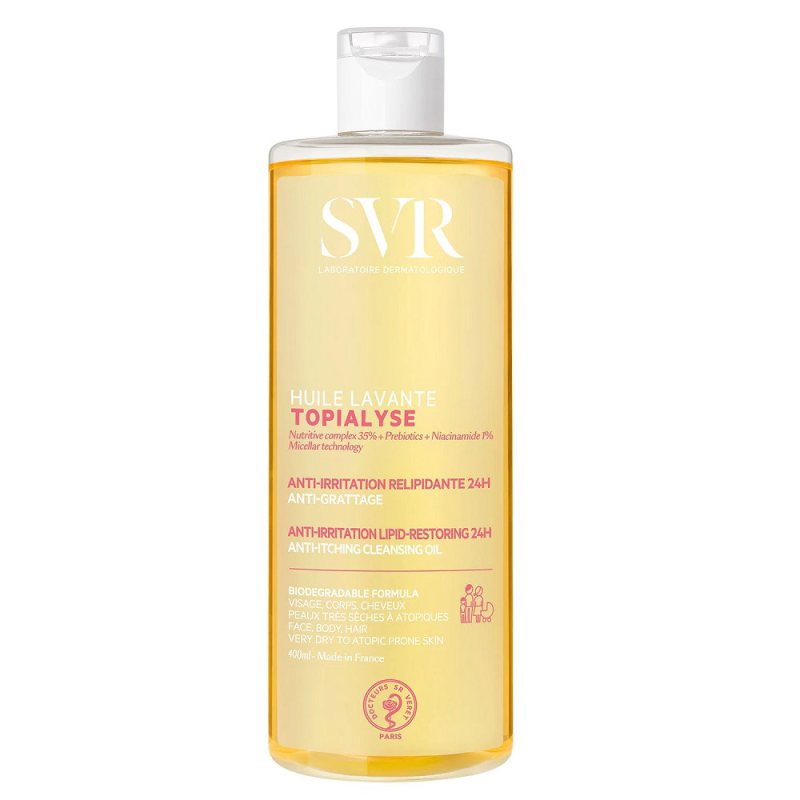 Prausimosi ir vonios aliejus SVR Topialyse Huile Lavante, 400 ml