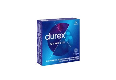 Prezervatyvai DUREX CLASSIC, 3 vnt