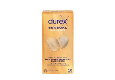 Prezervatyvai DUREX SENSUAL NO LATEX, 10 vnt
