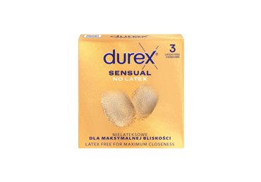 Prezervatyvai DUREX SENSUAL NO LATEX, 3 vnt
