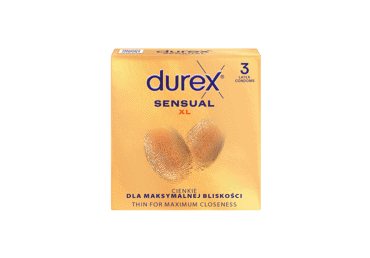 Prezervatyvai DUREX SENSUALl XL, 3 vnt
