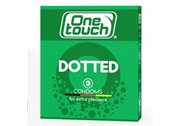 Prezervatyvai ONE TOUCH DOTTED, 3 vnt., 3 vnt