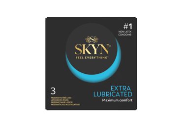 Prezervatyvai SKYN EXTRA LUBRICATED, 3 vnt