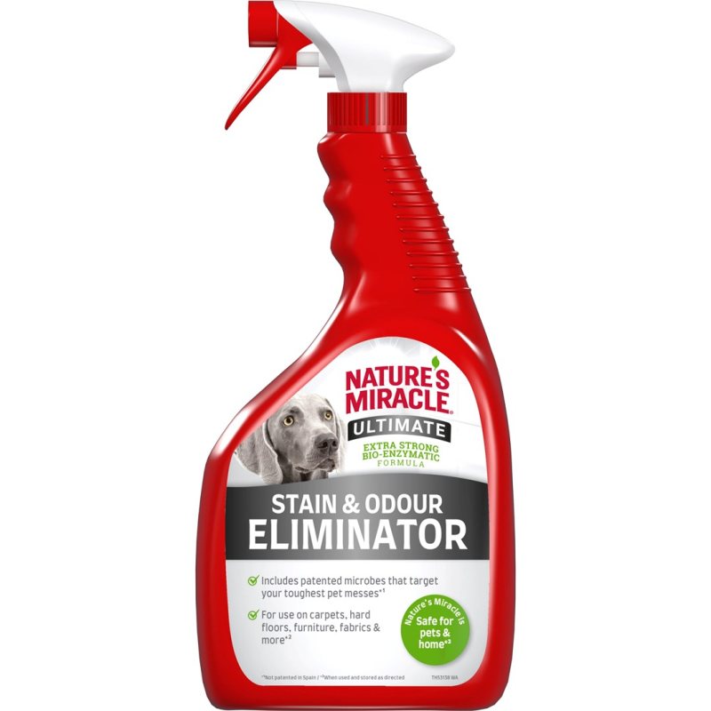 Priemonė įsisenėjusių šunų nešvarumams šalinti Nature's Miracle Ultimate Stain&Odour, 946 ml