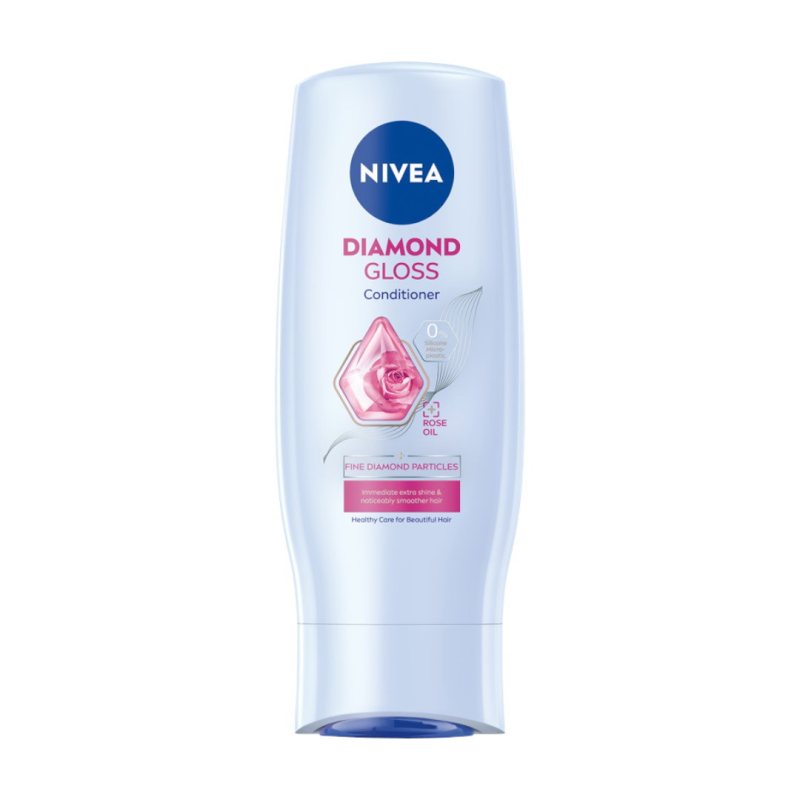 Prižiūrimasis plaukų kondicionierius Nivea Diamond Gloss, 200 ml