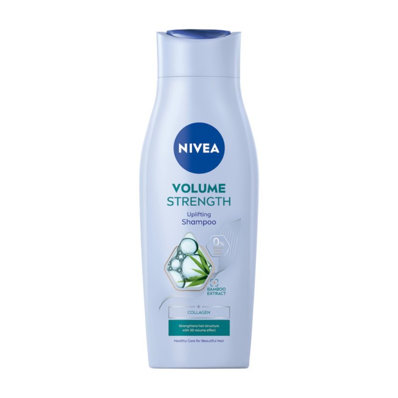 Prižiūrimasis šampūnas Nivea Volume Strength, 400 ml