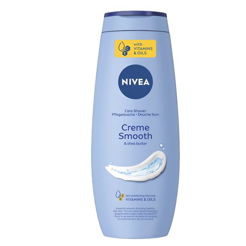 Prižiūrimoji dušo želė Nivea Creme Smooth Care Shower, 500 ml