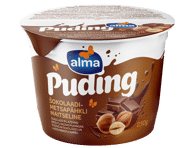 Pudingas ALMA, šokolado ir lazdynų riešutų sk., 5,4 % rieb., 230 g
