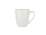 Puodelis AURORA White Beads, 400 ml