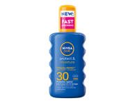 Purškiamas apsauginis losjonas nuo saulės NIVEA SUN Protect & Moisture, SPF 30, 200 ml