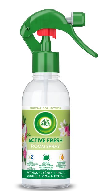 Purškiamasis oro gaiviklis AIRWICK, rožių ir baltų jazminų kvapo, 237 ml