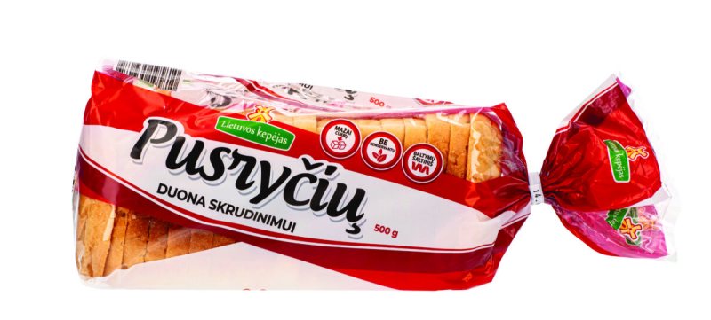PUSRYČIŲ duona skrudinimui, raikyta, 500 g