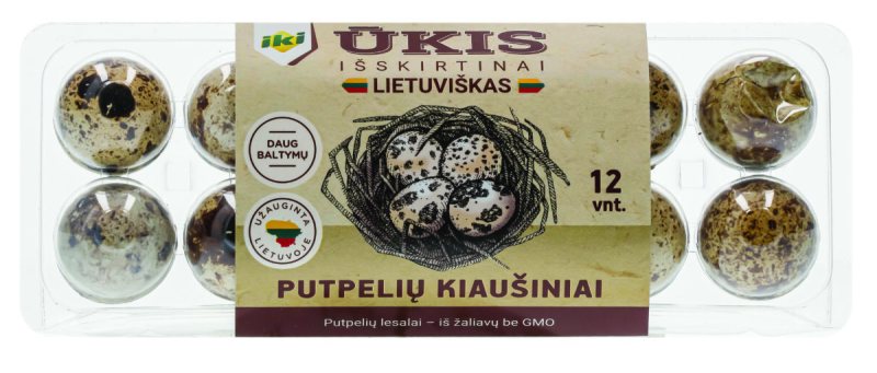 Putpelių kiaušiniai IKI ŪKIS, 12 vnt