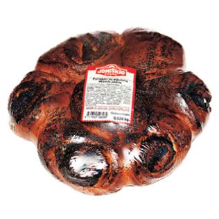 Pyragas su aguonų skonio įdaru JONIŠKIO DUONA, 520 g