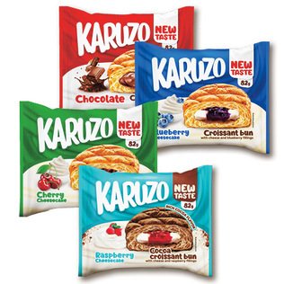 Pyragėlis KARUZO (6 rūšių), 82 g