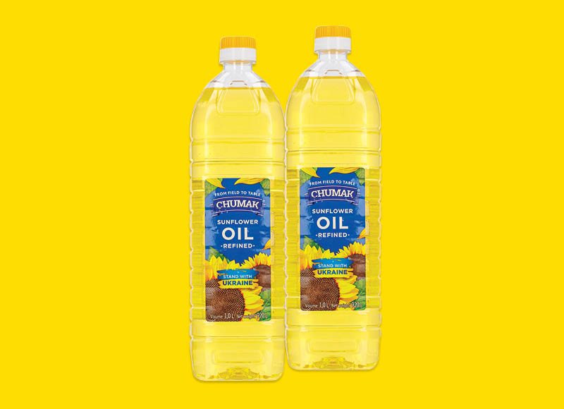Rafinuotas saulėgrąžų aliejus CHUMAK, 1 l