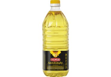 Rafinuotas saulėgrąžų aliejus VILNIUS, 2 l