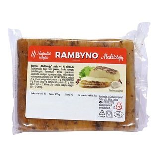 RAMBYNO natūraliai rūkytas MEDŽIOTOJŲ sūris, 1 kg