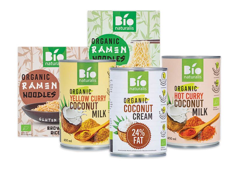 Ramenams, kokosų gėrimams BIONATURALIS
