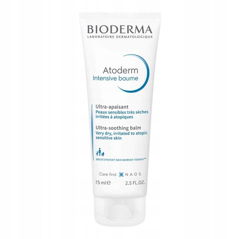 Raminamasis emolientinis kūno balzamas Bioderma Atoderm Intensive Baume, 75 ml