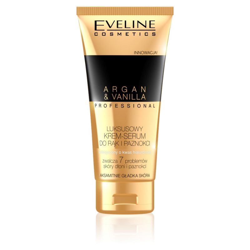 Rankų ir nagų kremas-serumas Eveline Cosmetics Argan & Vanilla, 100 ml