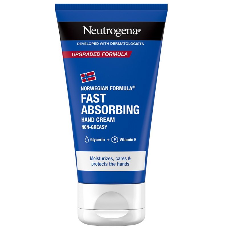 Rankų kremas Neutrogena Fast Absorbing, 75 ml